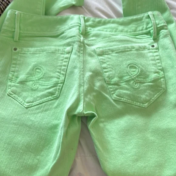 Lilly Pulitzer Green Straight Leg Jeans size 4 - Picture 6 of 6